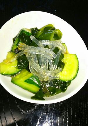サラダ用寒天ときゅうりの中華風酢もの♪-レシピのメイン写真
