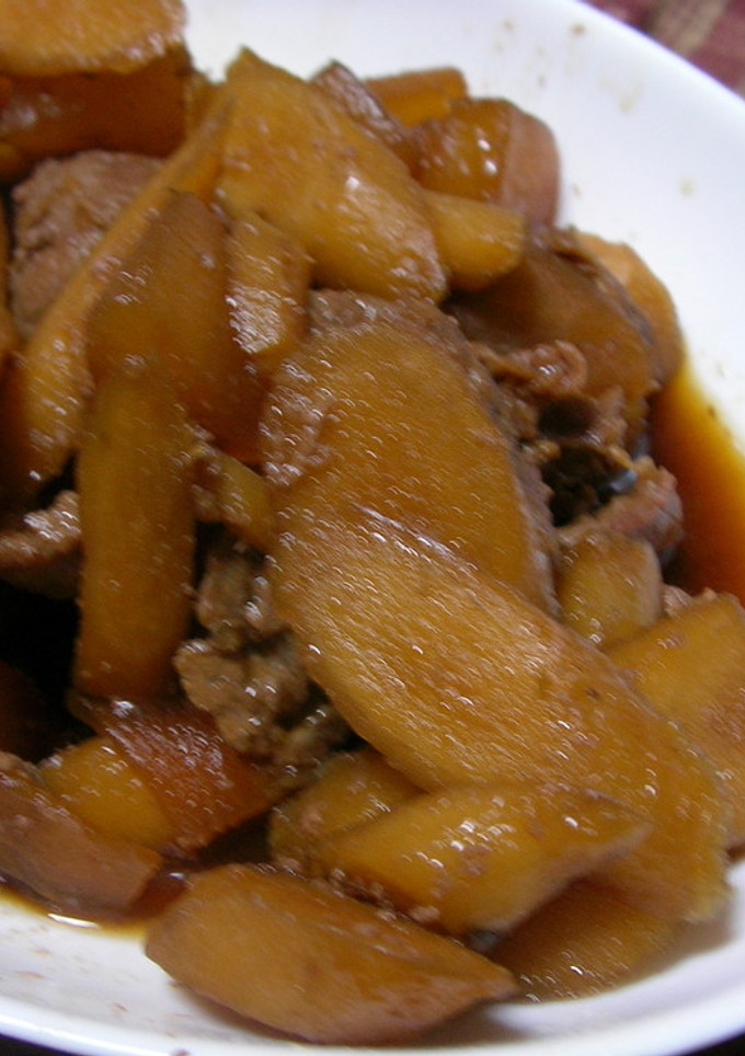 【男の料理】大根まきまき牛肉の時雨煮-レシピのメイン写真