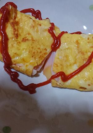 チーズハムinオムレツ♪-レシピのメイン写真