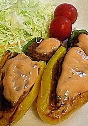 簡単☆ピーマンの肉詰め-レシピのメイン写真