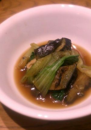 茄子とチンゲン菜の煮浸し-レシピのメイン写真