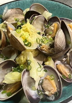 あさりと春キャベツの酒蒸し-レシピのメイン写真