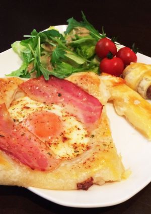 パイシート消費＊ガレット風 エッグパイ-レシピのメイン写真