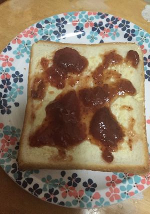手作りあすかルビージャムのトースト-レシピのメイン写真