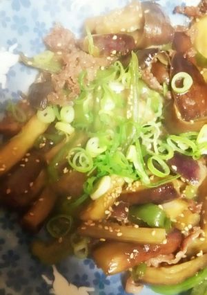 簡単！なすとピーマンの肉味噌炒め-レシピのメイン写真