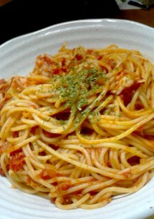 むきえびのトマトソースパスタ-レシピのメイン写真