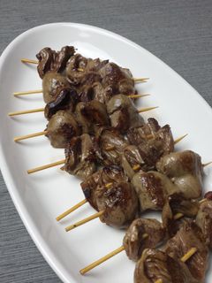 鶏ハツのオリーブオイル塩串焼き-レシピのメイン写真