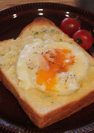 新玉ねぎと卵のオープントースト-レシピのメイン写真