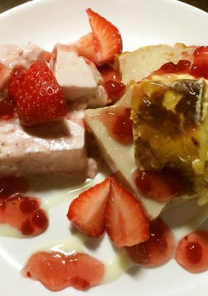 イチゴとカタラーナのデザート三種盛合わせ-レシピのメイン写真