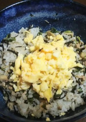 シラスとヒジキとカブの葉の混ぜ御飯-レシピのメイン写真