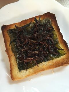 いかなごのくぎ煮と海苔のトースト-レシピのメイン写真
