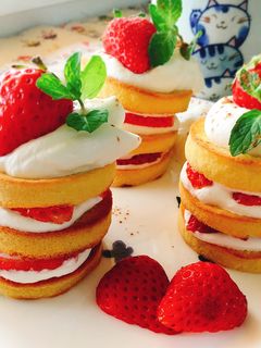 高野豆腐のアメリカンショートケーキ。-レシピのメイン写真