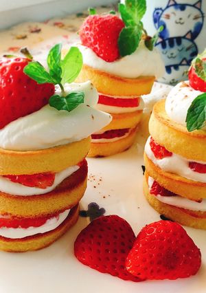 高野豆腐のアメリカンショートケーキ。-レシピのメイン写真