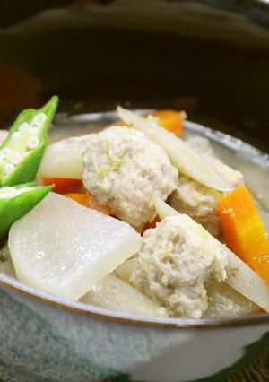 みそ味の野菜のごった煮☆肉団子-レシピのメイン写真