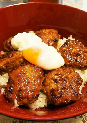 簡単!シンプルなつくね丼-レシピのメイン写真