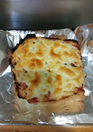 山海ぶしで和風ピザトースト-レシピのメイン写真