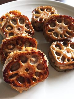 レンコンのはさみ焼き♪-レシピのメイン写真