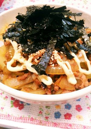 ☆豚ミンチ丼☆楽うま!シンプル-レシピのメイン写真