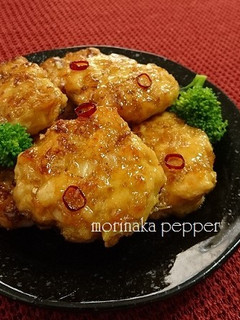 白菜入り!鶏むね肉つくねのピリ辛甘酢絡め-レシピのメイン写真