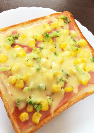 朝食、ランチに☆ズボラピザトースト-レシピのメイン写真
