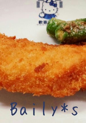 鮭のフライ♬（ししとう添え)-レシピのメイン写真