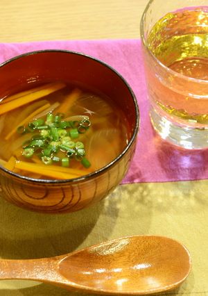 ごぼう茶の和風スープ-レシピのメイン写真