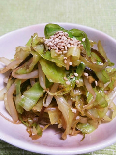 キャベツともやしのW塩炒め-レシピのメイン写真