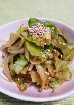 キャベツともやしのＷ塩炒め-レシピのメイン写真