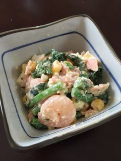 菜の花とゆで卵のサラダ-レシピのメイン写真