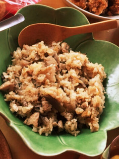 鶏ゴボウ木の子おこわ風ご飯-レシピのメイン写真