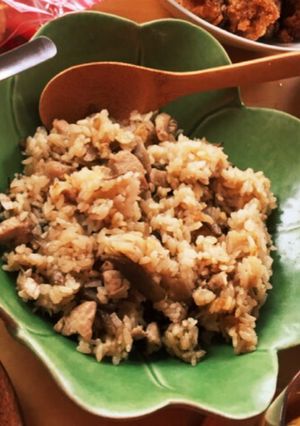 鶏ゴボウ木の子おこわ風ご飯-レシピのメイン写真