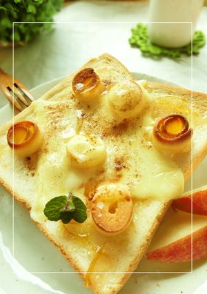 柚子ジャム×バウムロールのチーズトースト-レシピのメイン写真