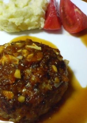 基本のハンバーグ★にんたまソース-レシピのメイン写真