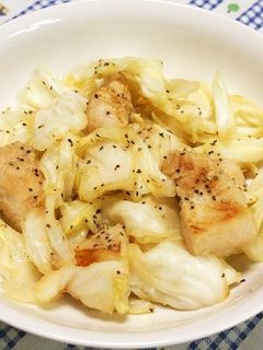 鶏むね肉の塩麹キャベツ炒め-レシピのメイン写真