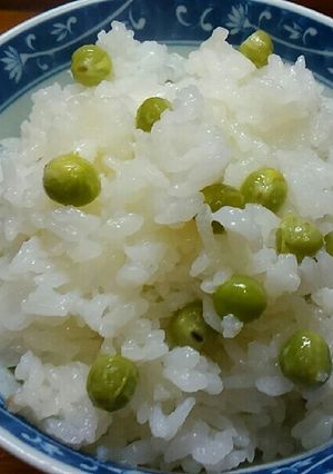 うすいえんどう　春の炊き込み豆ごはん-レシピのメイン写真
