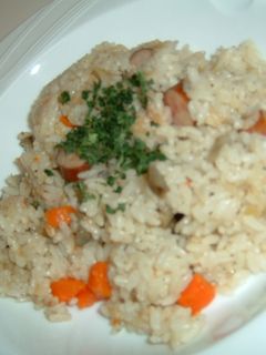 炊飯器deごぼうとソーセージの簡単ピラフ-レシピのメイン写真