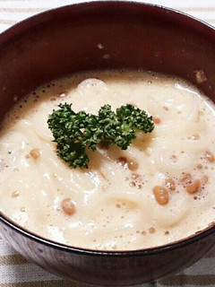 簡単!!ふわとろ納豆うどん♪-レシピのメイン写真