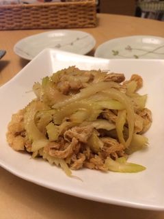 簡単!セロリと油揚げのオイスター炒め-レシピのメイン写真