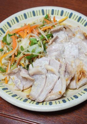 豚肉ロースの塩麹炒め・たっぷり野菜添え-レシピのメイン写真