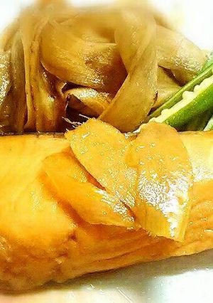 サーモンとごぼうの生姜煮-レシピのメイン写真