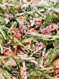 レンジだけで簡単!水菜とツナのマヨサラダ-レシピのメイン写真