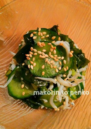 簡単！きゅうりとわかめ・ちりめんの酢の物-レシピのメイン写真