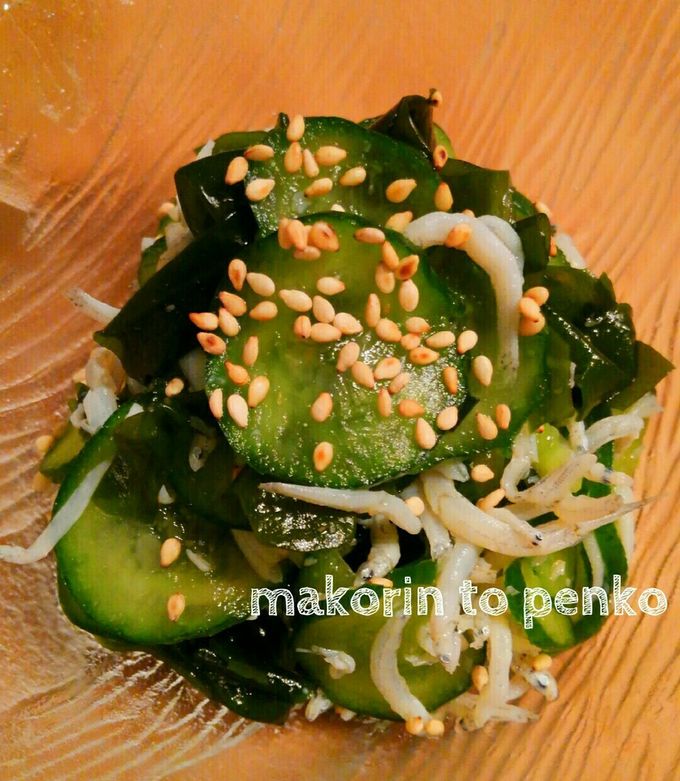 簡単！きゅうりとわかめ・ちりめんの酢の物-レシピのメイン写真