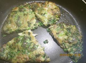 大根の葉とコマ切れ豚肉チヂミ風-レシピのメイン写真