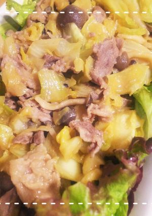 調味料2つ！きゃべつと豚肉の和風炒め-レシピのメイン写真