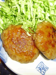 れんこんと鶏ミンチの和風ハンバーグ-レシピのメイン写真