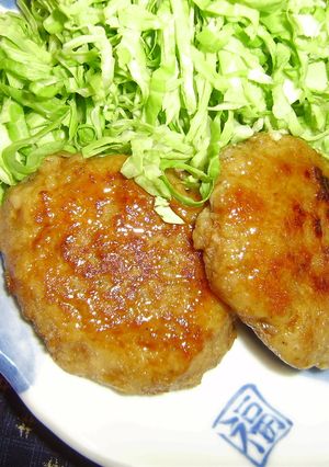 れんこんと鶏ミンチの和風ハンバーグ-レシピのメイン写真