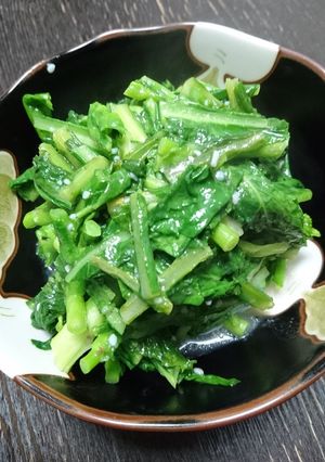 下茹でなし！！菜の花のペペロンチーノ-レシピのメイン写真