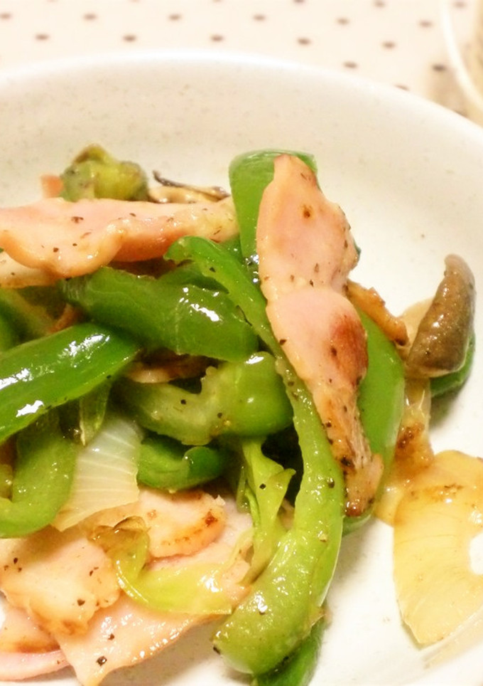 ぱぱっと！ベーコンと野菜のバター炒め-レシピのメイン写真