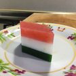 苺とほうれん草の雛まつりゼリー